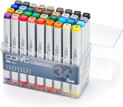 COPIC CLASSIC ALCOHOL MARKER SET OF 36