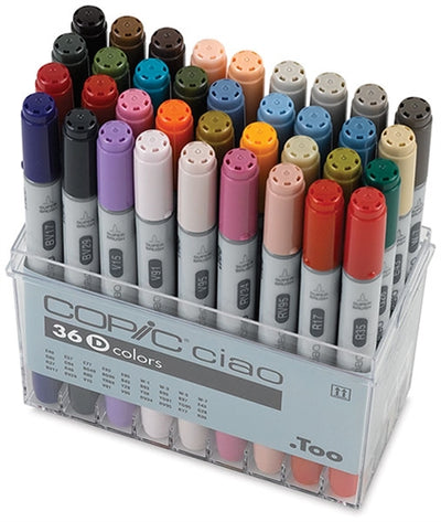 COPIC CIAO MARKER SET OF 36 D