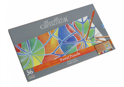 CRETACOLOR FINE ART PASTEL PENCIL TIN  SET OF 36 (470 36)