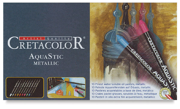 CRETACOLOR AQUASTIC METALLIC SET OF 10 (450 11)