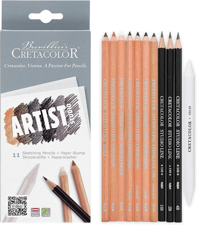 CRETACOLOR STUDIO DRAWING PENCIL SET OF 12 (465 11)