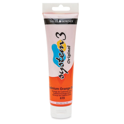 DALER & ROWNEY SYSTEM 3 ACRYLIC 150 ML CADMIUM ORANGE HUE 150619