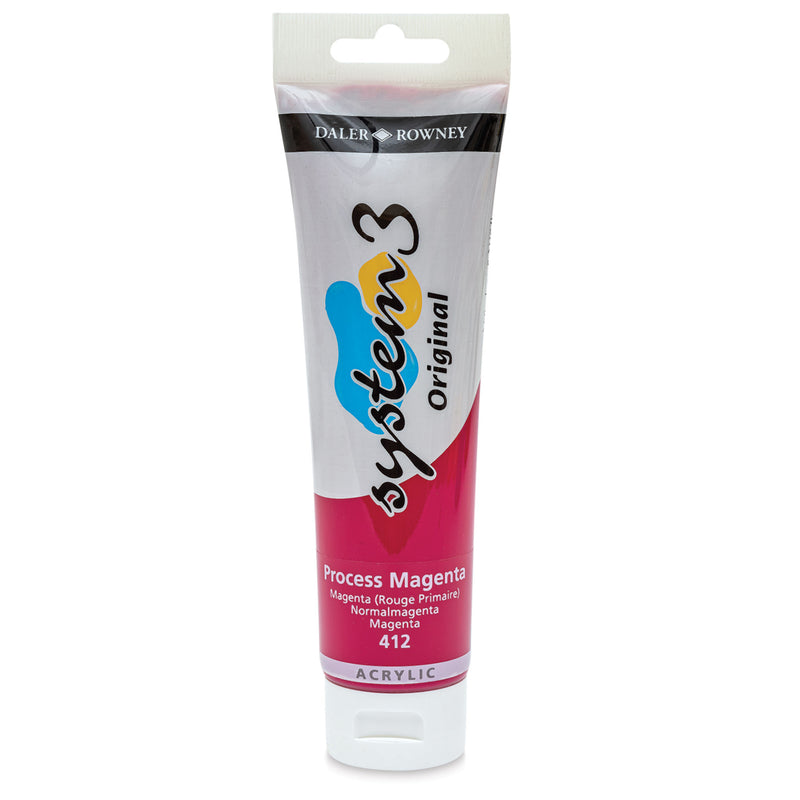 DALER & ROWNEY SYSTEM 3 ACRYLIC 150 ML PROCESS MAGENTA 150412
