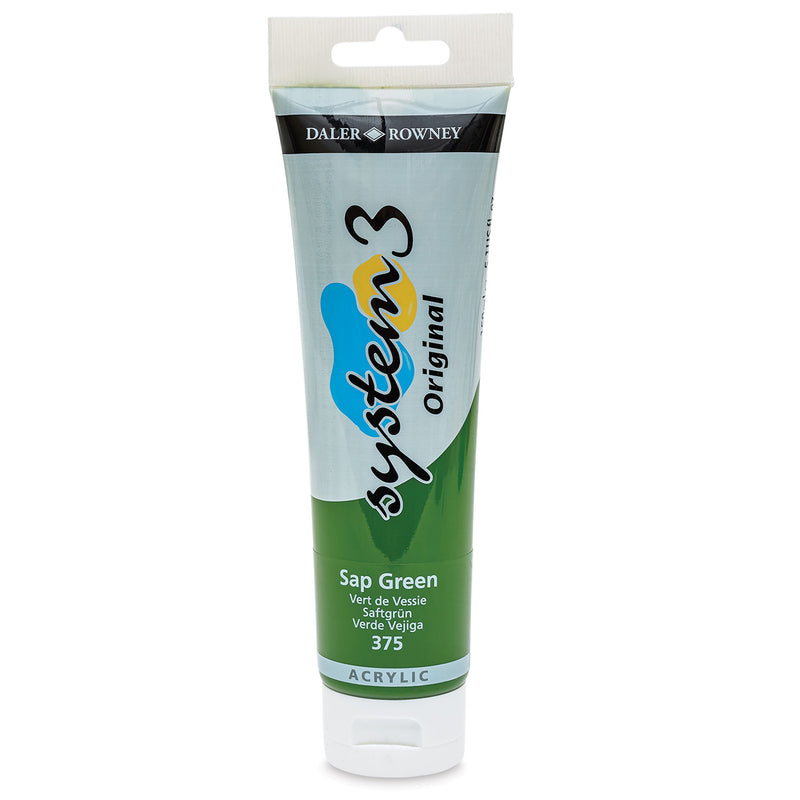 DALER & ROWNEY SYSTEM 3 ACRYLIC 150 ML SAP GREEN 150375