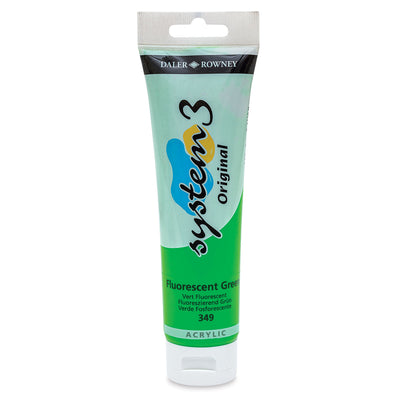 DALER & ROWNEY SYSTEM 3 ACRYLIC 150 ML FLUORESCENT GREEN 150349