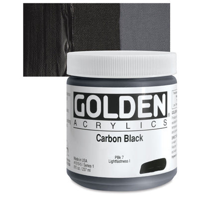 GOLDEN HEAVY BODY ACRYLIC 236 ML SR 1 CARBON BLACK 1040-5