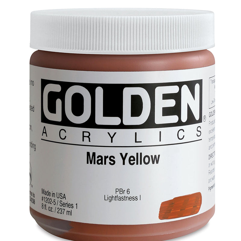 GOLDEN HEAVY BODY ACRYLIC 236 ML SR 1 MARS YELLOW 1202-5 (0001202-5)