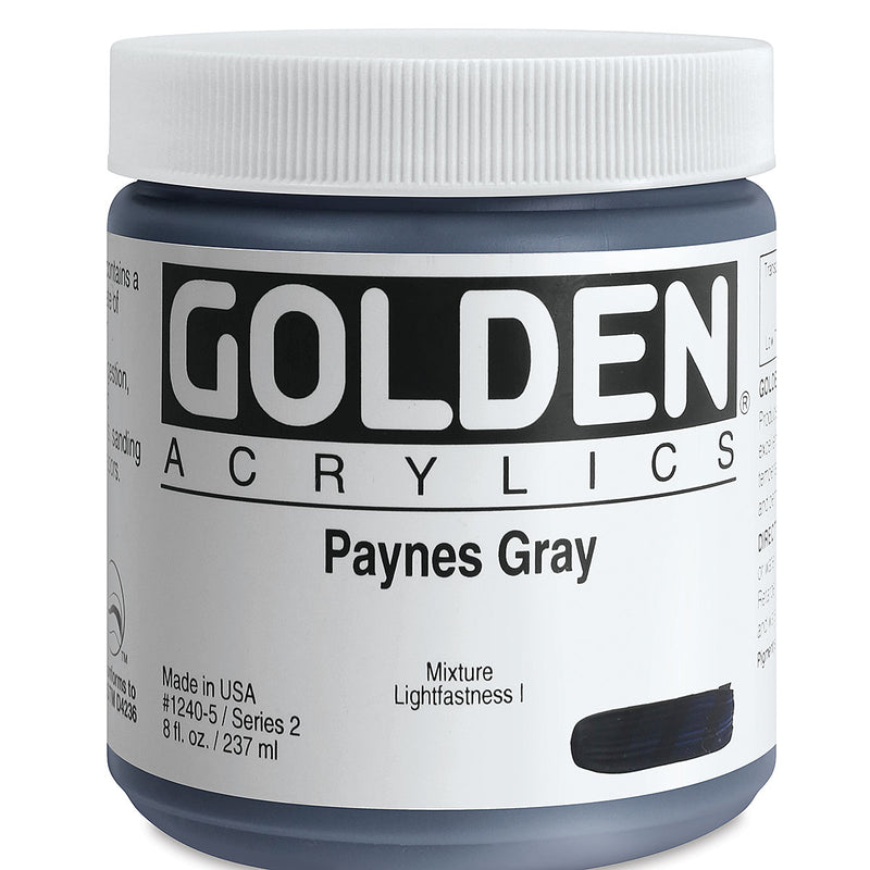 GOLDEN HEAVY BODY ACRYLIC 236 ML SR 2 PAYNES GRAY 1240-5 (0001240-5)