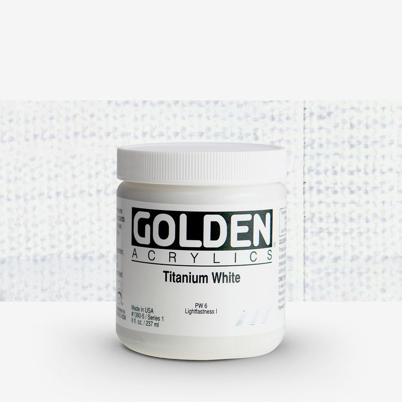 GOLDEN HEAVY BODY ACRYLIC 236 ML SR 1 TITANIUM WHITE 1380-5