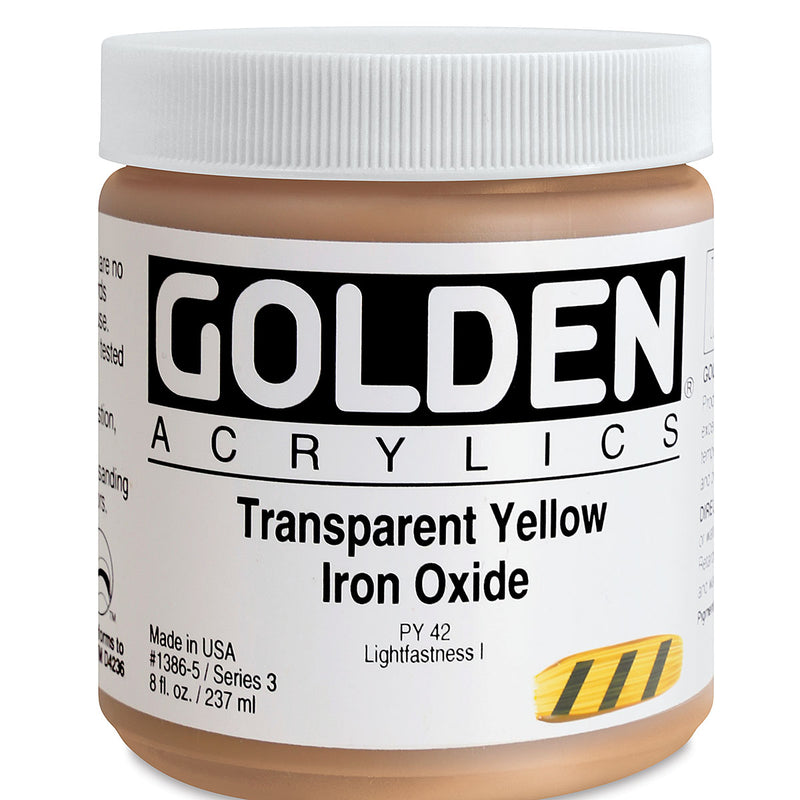 GOLDEN HEAVY BODY ACRYLIC 236 ML SR 3 TRANSPARENT  YELLOW IRON OXIDE 1386-5 (0001386-5)
