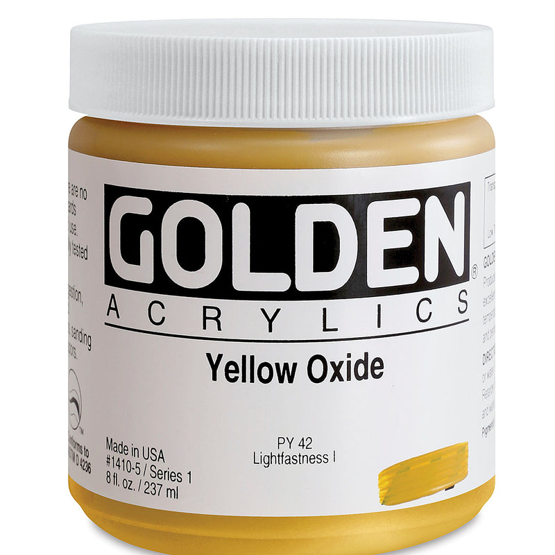 GOLDEN HEAVY BODY ACRYLIC 236 ML SR 1 YELLOW OXIDE 1410-5 (0001410-5)