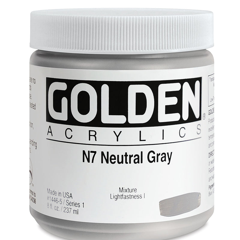 GOLDEN HEAVY BODY ACRYLIC 236 ML SR 1 NEUTRAL GRAY N7 1447-5 (0001447-5)