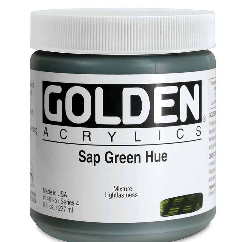 GOLDEN HEAVY BODY ACRYLIC 236 ML SR 4  HIST. SAP GREEN HUE 1461-5 (0001461-5)