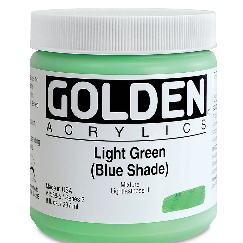 GOLDEN HEAVY BODY ACRYLIC 236 ML SR 3 LIGHT GREEN BLUE SHADE 1558-5 (0001558-5)