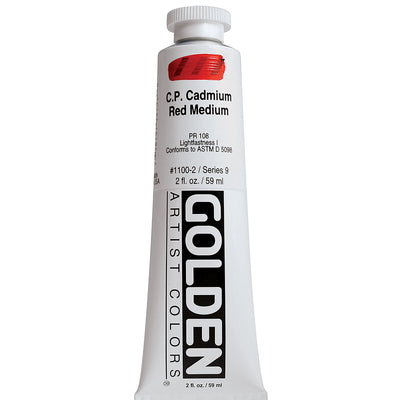 GOLDEN HEAVY BODY ACRYLIC 59 ML SR 4 C.P. CADMIUM RED MEDIUM 1100-2