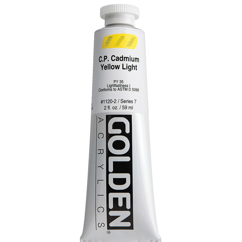 GOLDEN HEAVY BODY ACRYLIC 59 ML SR 7 C.P. CADMIUM YELLOW LIGHT 1120-2