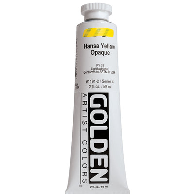 GOLDEN HEAVY BODY ACRYLIC 59 ML SR 4 HANSA YELLOW OPAQUE 1191-2