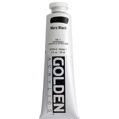 GOLDEN HEAVY BODY ACRYLIC 59 ML SR 1 MARS BLACK 1200-2