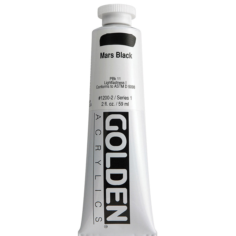GOLDEN HEAVY BODY ACRYLIC 59 ML SR 1 MARS BLACK 1200-2