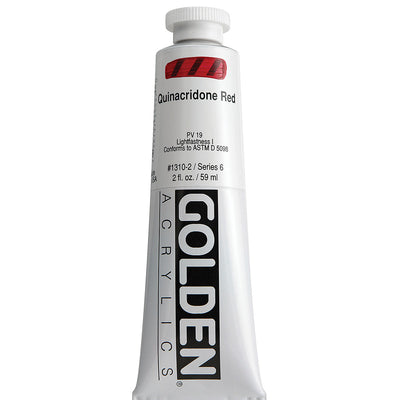 GOLDEN HEAVY BODY ACRYLIC 59 ML SR 6 QUINACRIDONE RED 1310-2