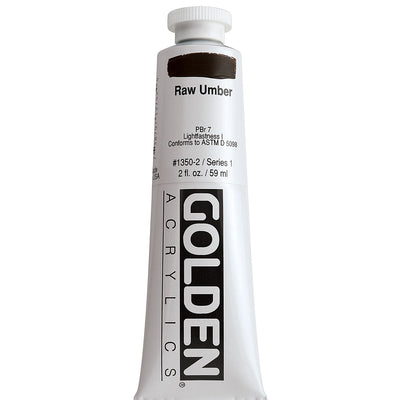 GOLDEN HEAVY BODY ACRYLIC 59 ML SR 1 RAW UMBER 1350-2