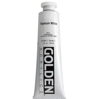 GOLDEN HEAVY BODY ACRYLIC 59 ML SR 1 TITANIUM WHITE 1380-2