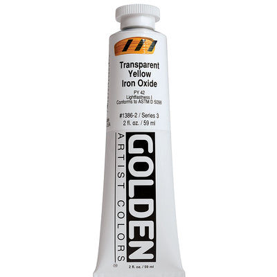 GOLDEN HEAVY BODY ACRYLIC 59 ML SR 3 TRANSPARENT YELLOW IRON OXIDE 1386-2