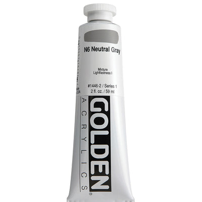 GOLDEN HEAVY BODY ACRYLIC 59 ML SR 1 NEUTRAL GRAY N6 1446-2