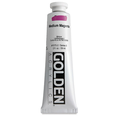 GOLDEN HEAVY BODY ACRYLIC 59 ML SR 6 MEDIUM MAGENTA 1570-2