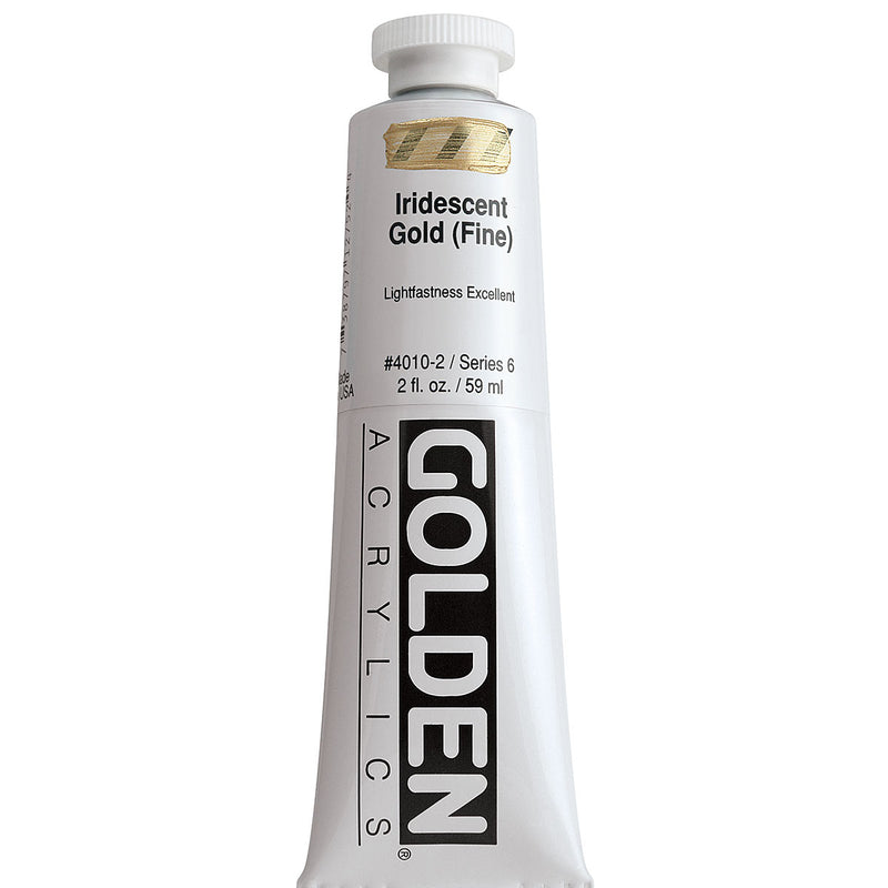 GOLDEN HEAVY BODY ACRYLIC 59 ML SR 6 IRIDESCENT GOLD FINE 4010-2