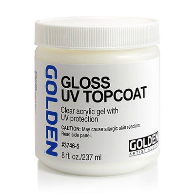 GOLDEN ACRYLIC MEDIUM GEL TOPCOAT UVLS GLOSS 236 ML 0003746-5