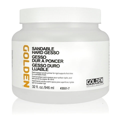 GOLDEN ACRYLIC MEDIUM SANDABLE HARD GESSO (0003551-7) 946 ML