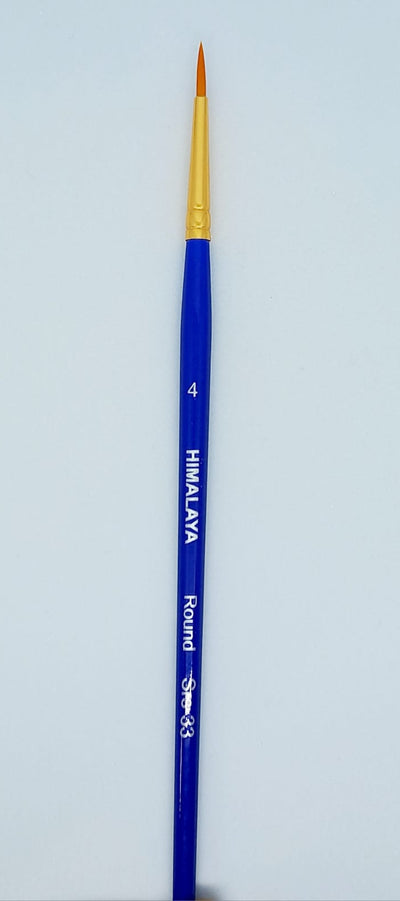 HIMALAYA SYNTHETIC HAIR BRUSH ROUND SR 33 NO 4
