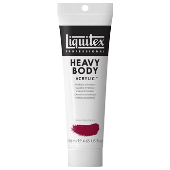 LIQUITEX PROFESSIONAL HEAVY BODY ACRYLIC 138 ML PYRROLE CRIMSON S4