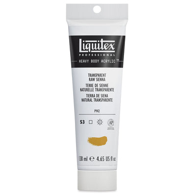 LIQUITEX PROFESSIONAL HEAVY BODY ACRYLIC 138 ML TRANSPARENT RAW SIENNA S3