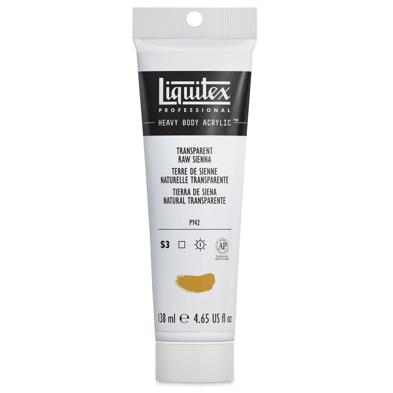 LIQUITEX PROFESSIONAL HEAVY BODY ACRYLIC 138 ML TRANSPARENT RAW SIENNA S3