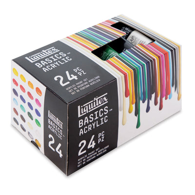 LIQUITEX BASICS ACRYLIC COLOUR SET 24 X 22 ML 101024