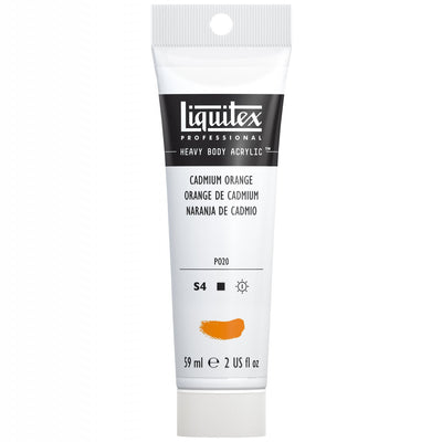 LIQUITEX PROFESSIONAL HEAVY BODY ACRYLIC 59 ML CADMIUM ORANGE S4