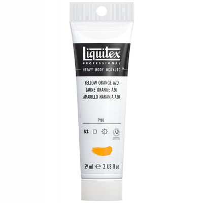 LIQUITEX PROFESSIONAL HEAVY BODY ACRYLIC 59 ML YELLOW ORANGE AZO S2