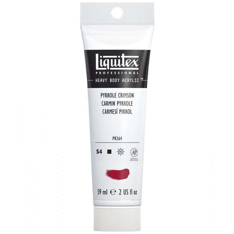 LIQUITEX PROFESSIONAL HEAVY BODY ACRYLIC 59 ML PYRROLE CRIMSON S4