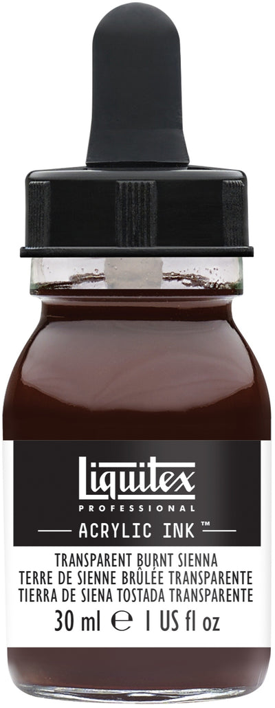 LIQUITEX ACRYLIC INK 30 ML TRANSPARENT BURNT SIENNA  (129)