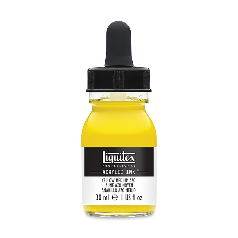 LIQUITEX ACRYLIC INK 30 ML YELLOW MEDIUM AZO  (412)