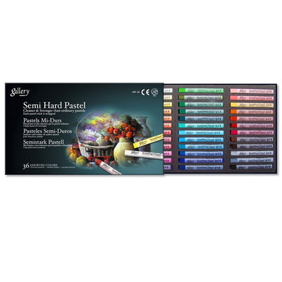 MUNGYO GALLERY ARTIST SEMI HARD PASTEL ASSORTED SET OF 36 (MPL-36)