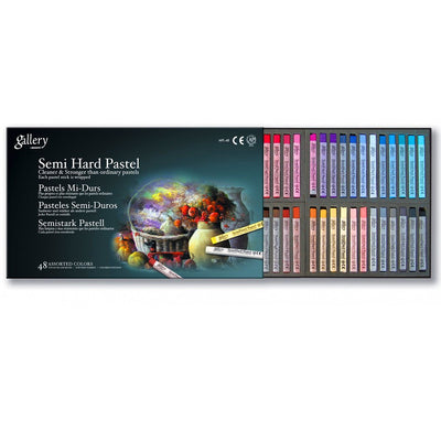 MUNGYO GALLERY ARTIST SEMI HARD PASTEL ASSORTED SET OF 48 (MPL-48)