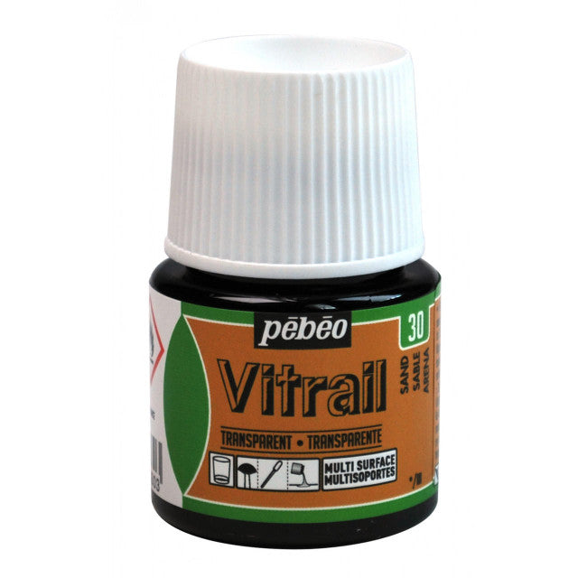 PEBEO VITRAIL GLASS COLOR 45 ML 30 SAND  (050-030)