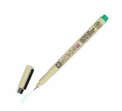 SAKURA PIGMA MICRON PEN YELLOW GREEN 0.3