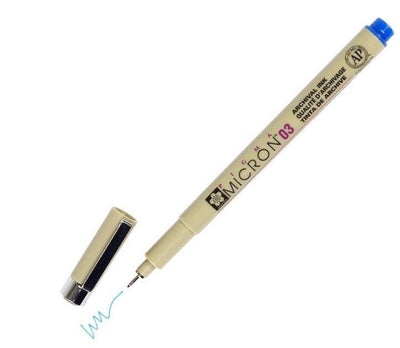 SAKURA PIGMA MICRON PEN BLUE 0.3