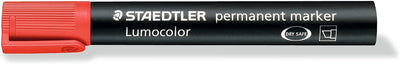 STAEDTLER PERMANENT MARKER CHISEL TIP RED (350-2)