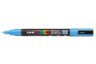 UNIPOSCA FINE LINE PC-3M LIGHT BLUE