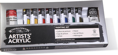WINSOR & NEWTON PROFESSIONAL ACRYLIC COLOUR SET OF 8 X 20 ML